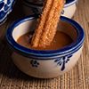 Churros con chocolate y cajeta
